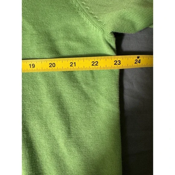Greg Norman Med Pull Over Golf Sweater Long Sleeve V Neck light green XL - Picture 8 of 11
